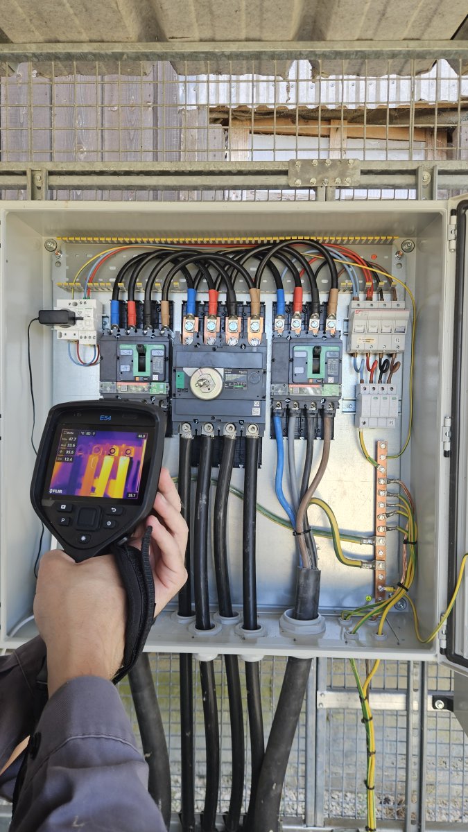 Thermogramme électrique Contrôle électrique par thermographie infrarouge